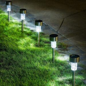 Solarne lampe za dvorište - Set od 10 komada