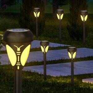 Solarne leptir lampe za baštu - Set od 6 komada